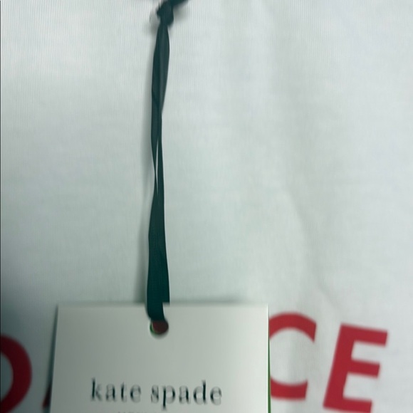 Kate Spade x Target cream white  T-Shirt with Red 'Dance Till Dawn' Print - Picture 8 of 11